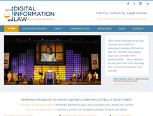Tablet Screenshot of digitalinfolaw.com